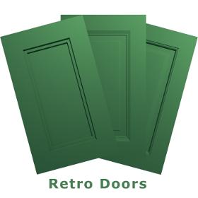 Retro kitchen cupboard doors